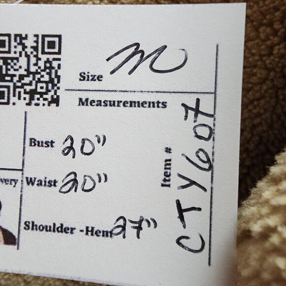 Made In Nepal Polar Knit Camo Jacket Size M - Picture 9 of 9